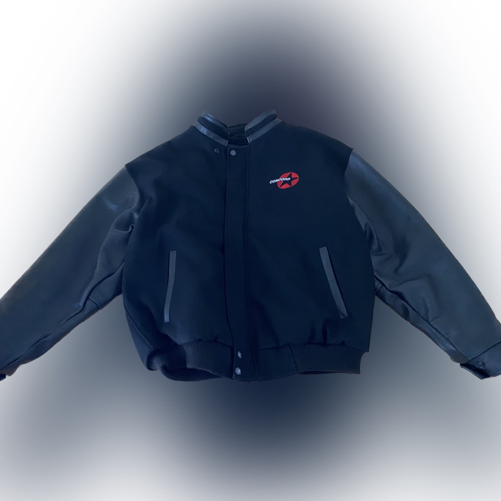 Canada sportswear leather bomber jacket